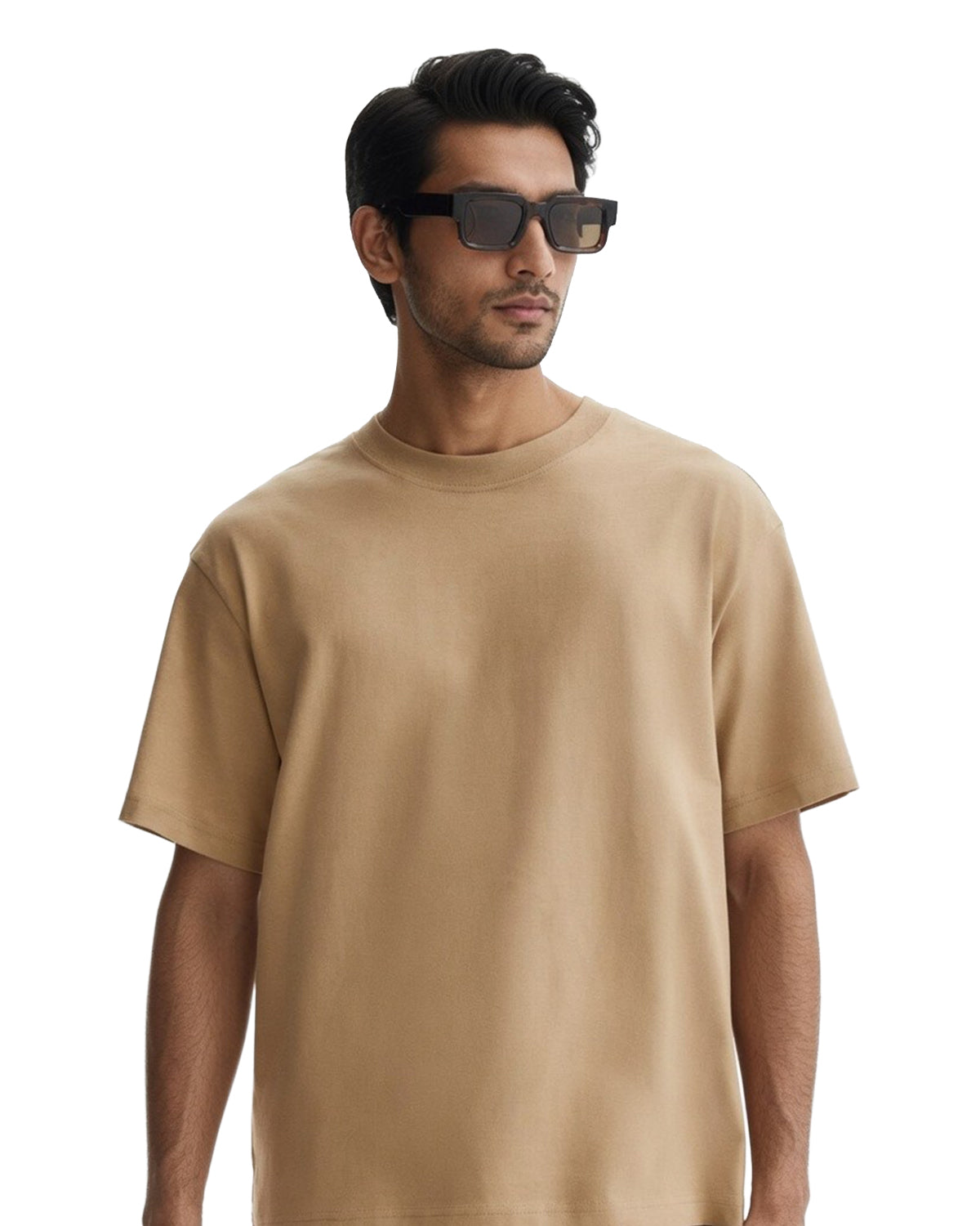 Light Beige Premium Cotton T-Shirt Main image