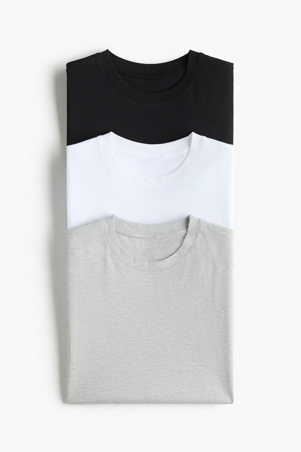 Premium Cotton T-Shirt 3-Pack Bundle - AR04