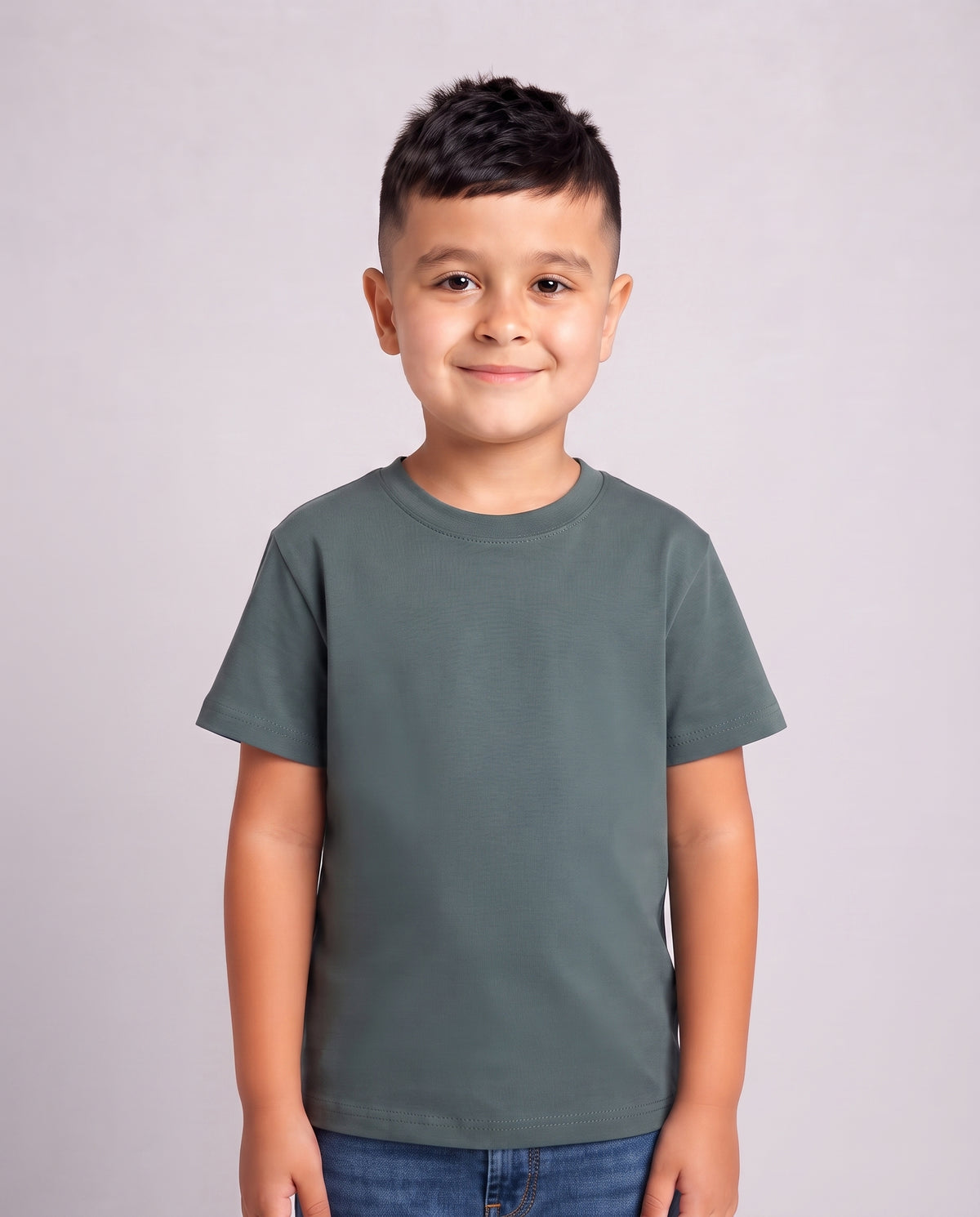 Premium Cotton Shirt for Boys –Mineral Green