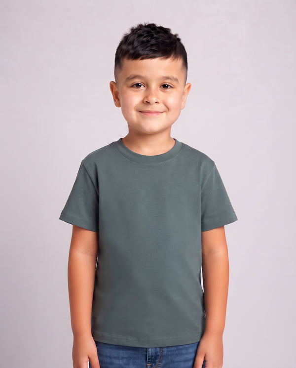 Premium Cotton Shirt for Boys –Mineral Green