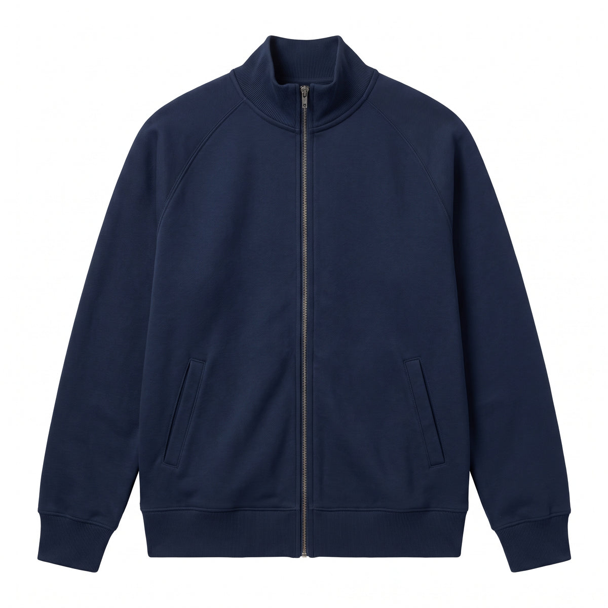 ZETA 09 Collegiate Print Full-Zip Sweatshirt – Navy Blue