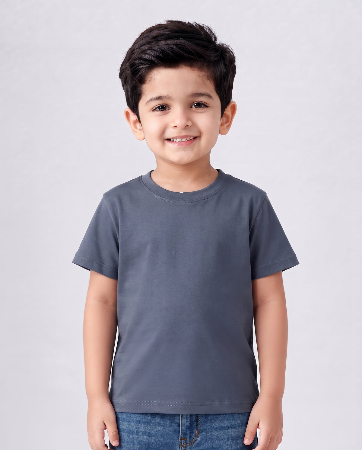 Premium Cotton Shirt for Boys – Navy Blue Main image