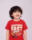 Kids premium printed t shirt-Red