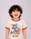 Kids premium printed t shirt-Off White