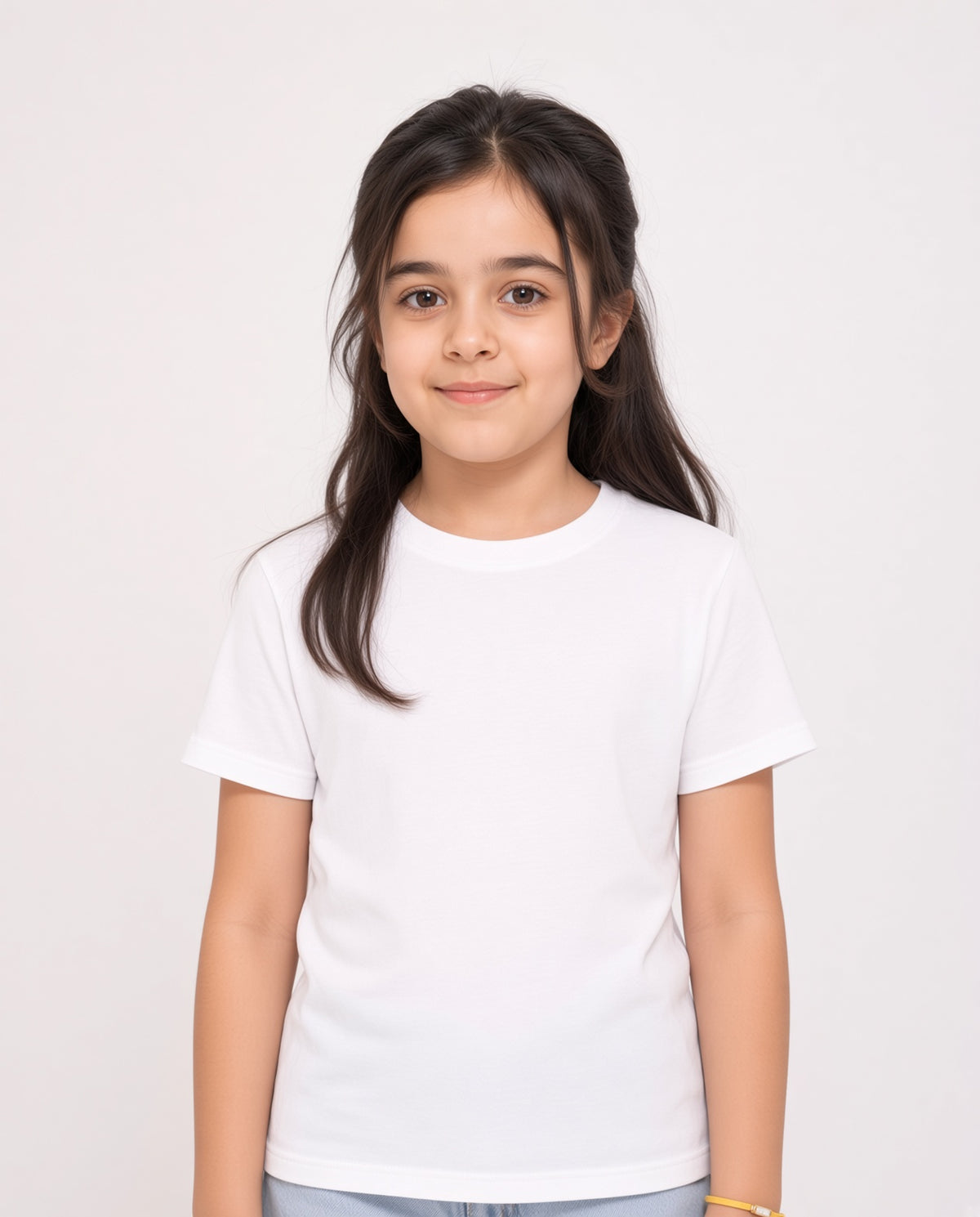 Premium Cotton Shirt for Girls –White
