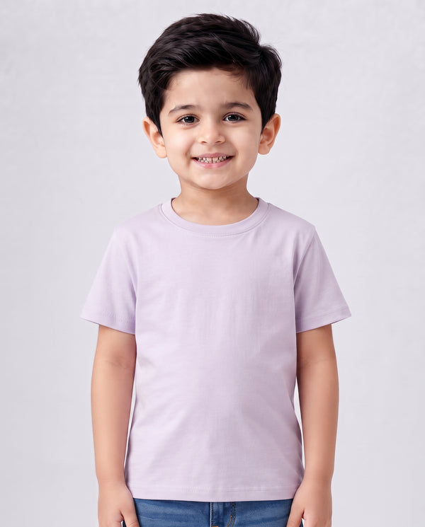 Premium Cotton Shirt for Boys – Light Lavender