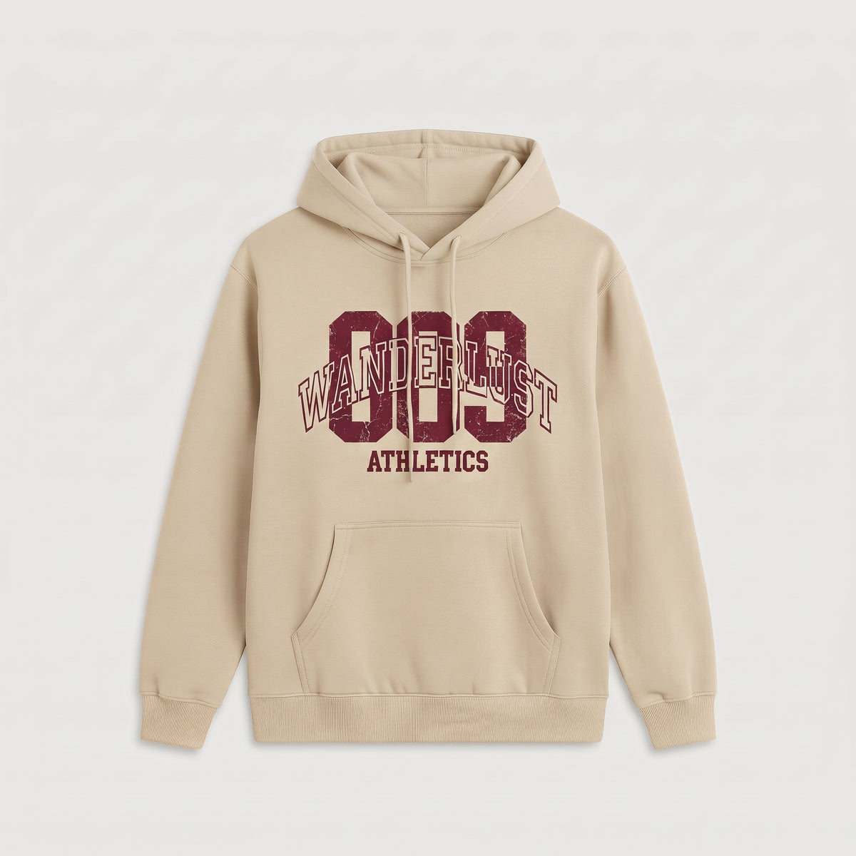 009 Wanderlust Athletics Printed Hoodie | Beige