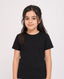 Premium Cotton Shirt for Girls – Black