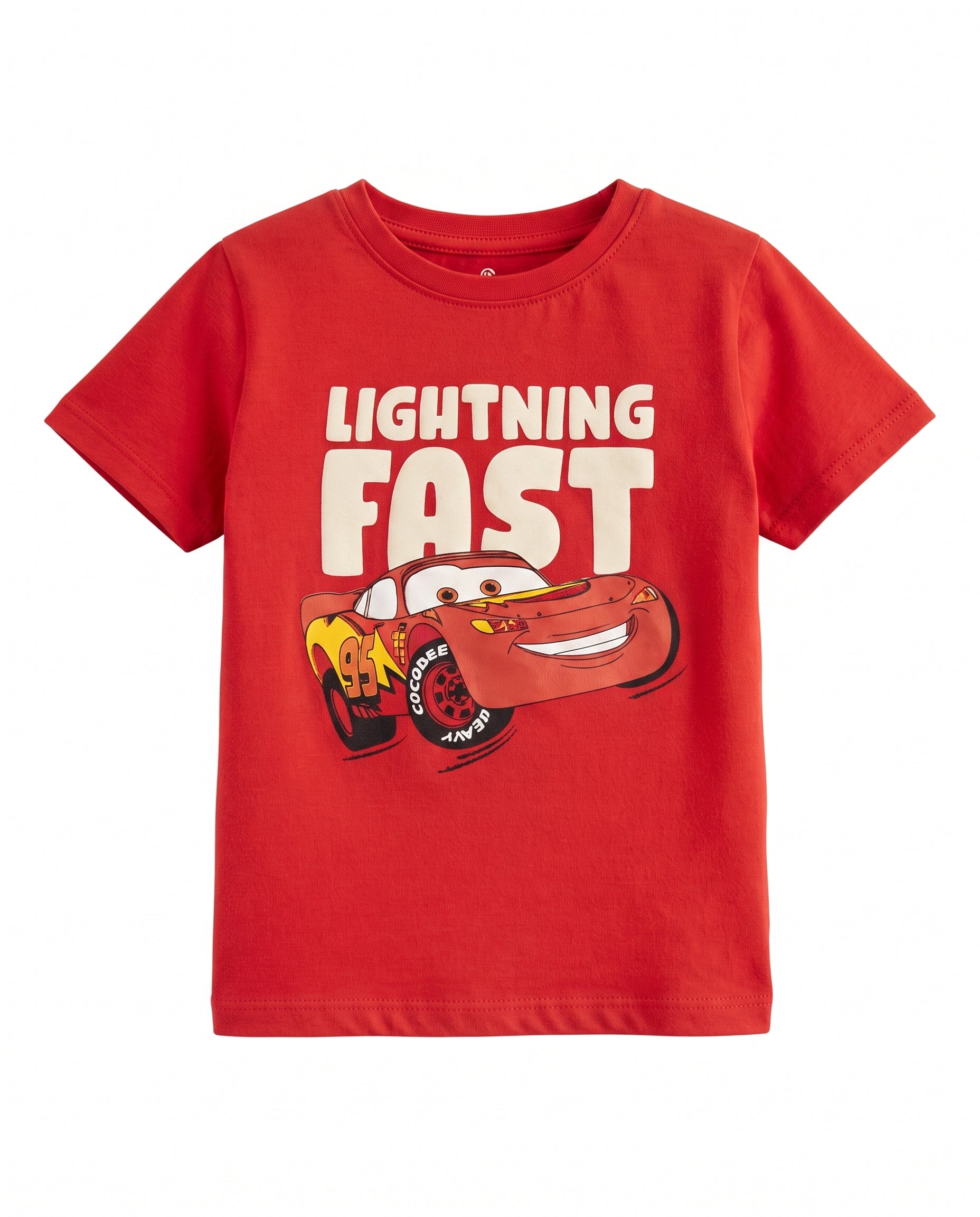 Kids premium printed t shirt-Red Secondary image