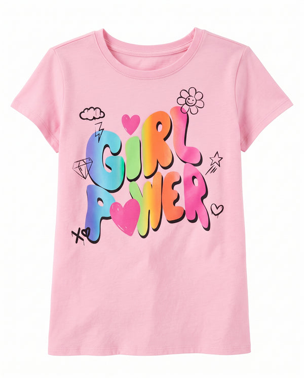 Kids premium printed t shirt- Pink