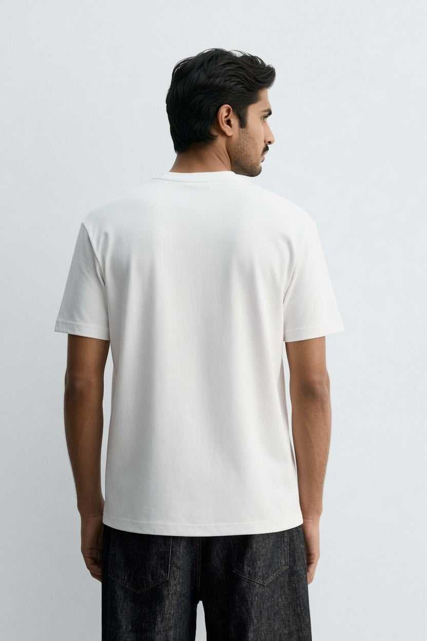 White Premium Cotton T-Shirt