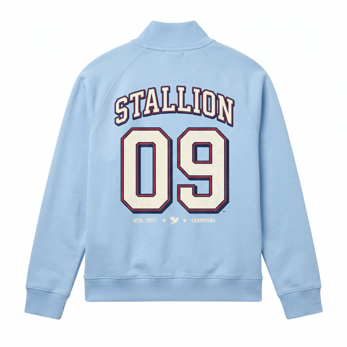 ZETA Athletic Dept. Full-Zip Sweatshirt – Sky Blue