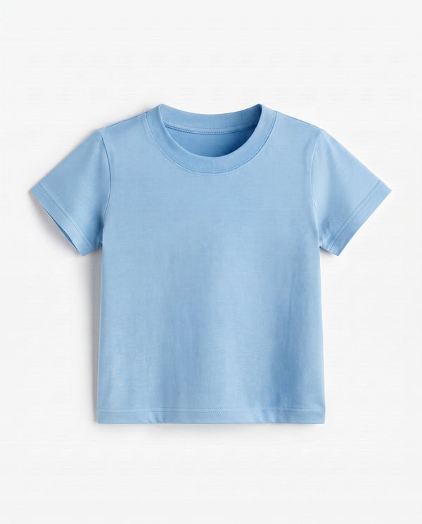 Premium Cotton Shirt for Girls – Sky Blue