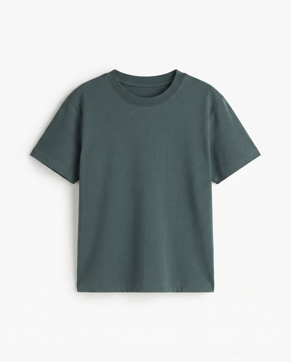 Premium Cotton Shirt for Boys –Mineral Green
