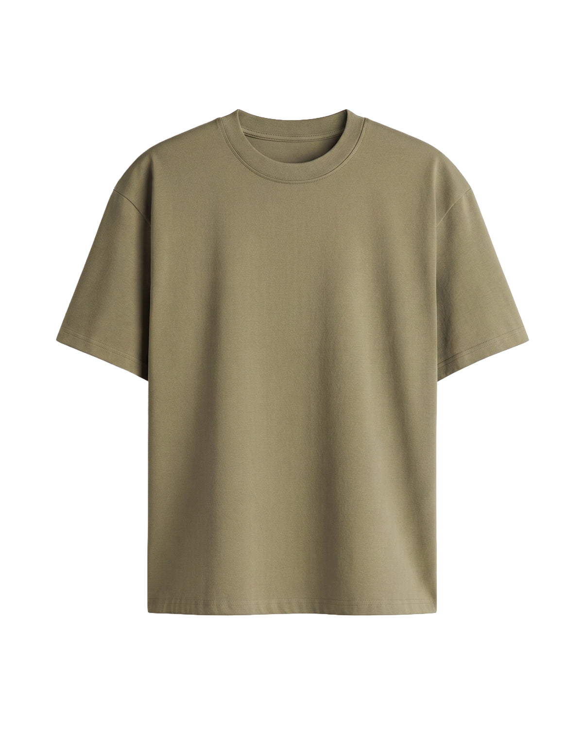 Muted Olive Green Premium Cotton T-Shirt Secondary image