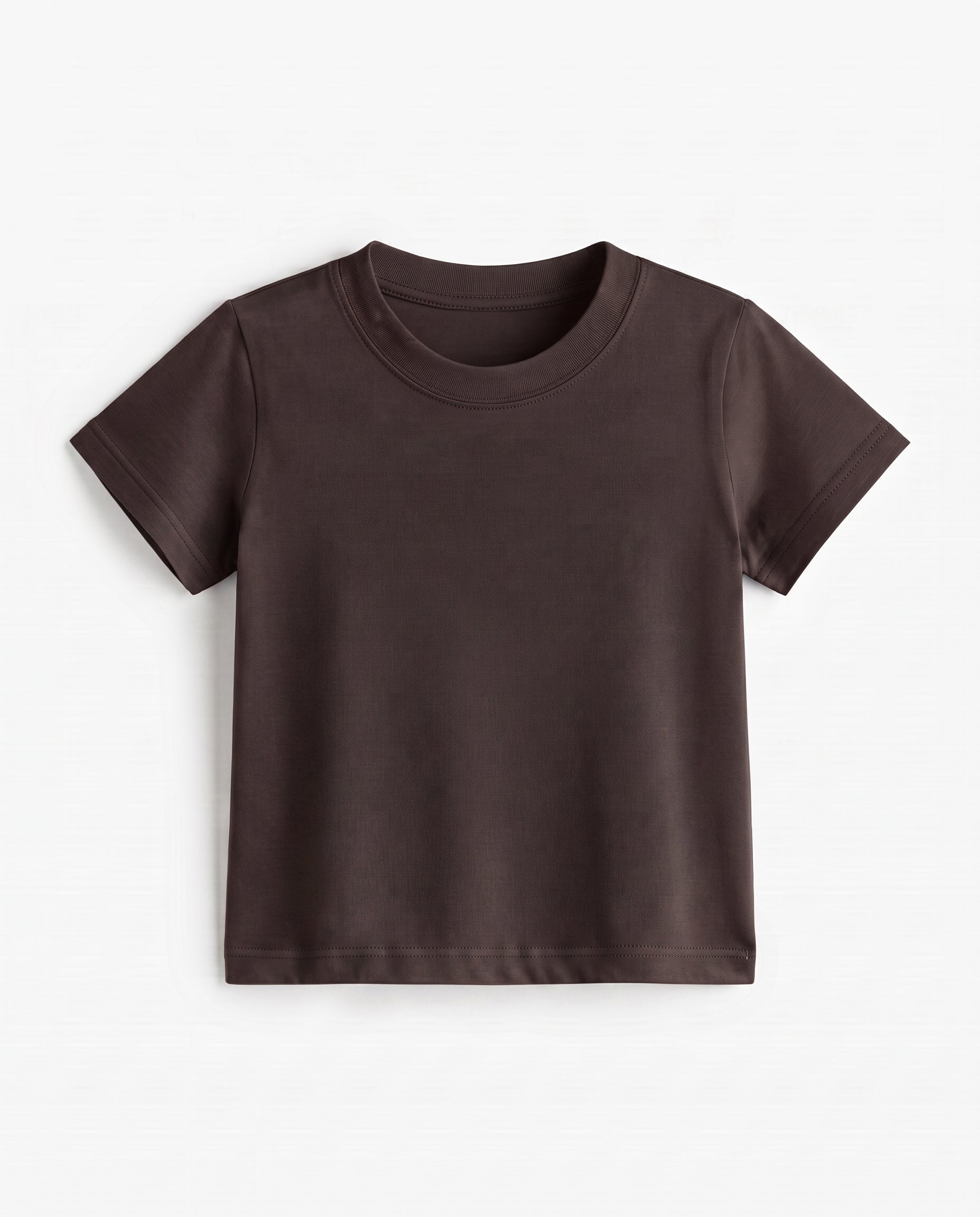 Premium Cotton Shirt for Girls –Dark Brown Secondary image