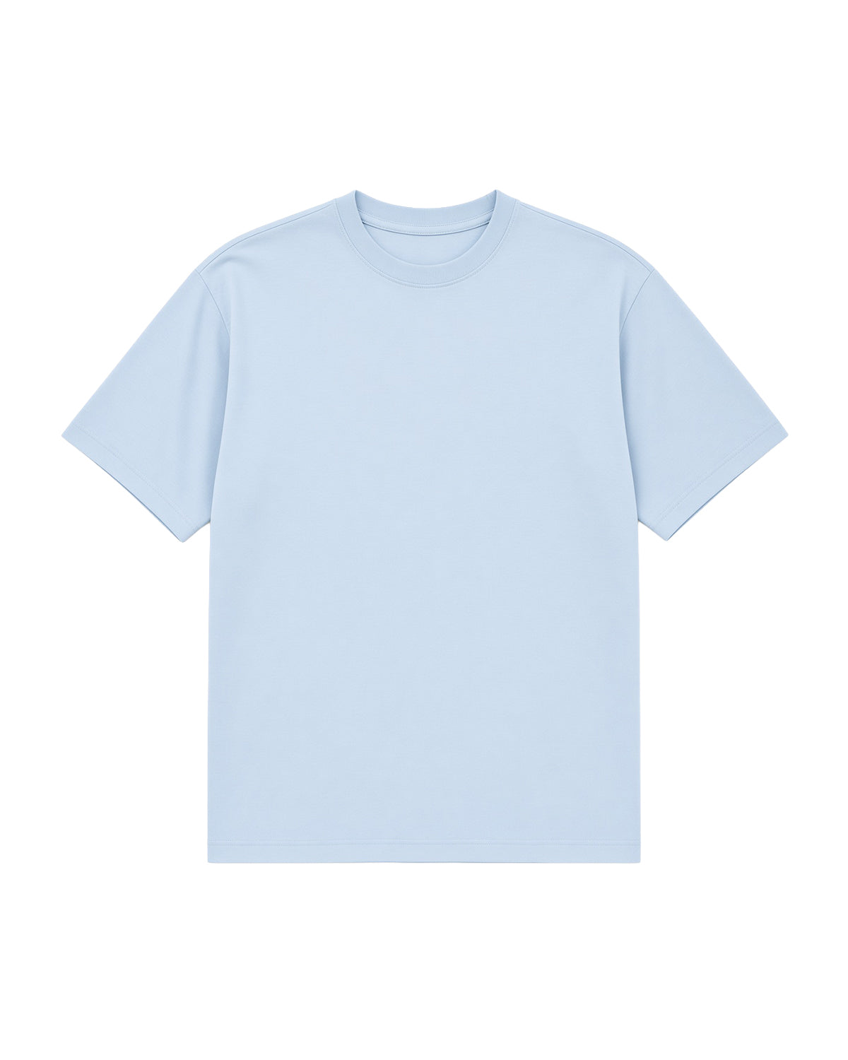 Ice Blue Premium Cotton T-Shirt Secondary image