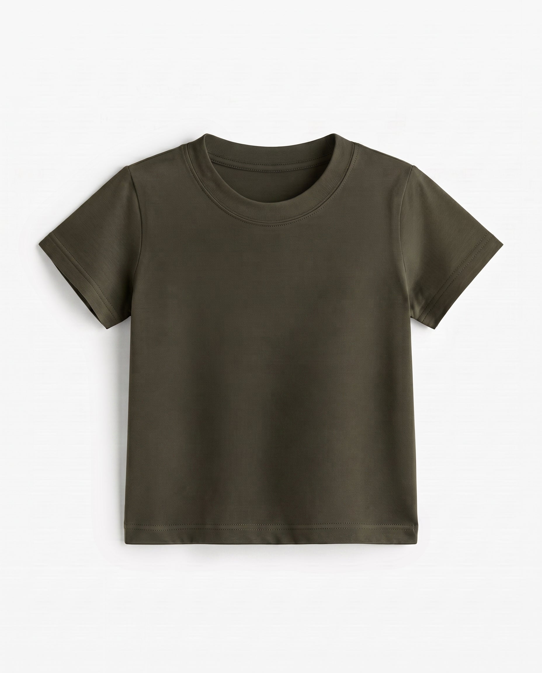 Premium Cotton Shirt for Boys –Dark Olive Green Secondary image