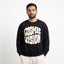 Cosmic Vision Graphic Printed Crewneck Sweatshirt – Black