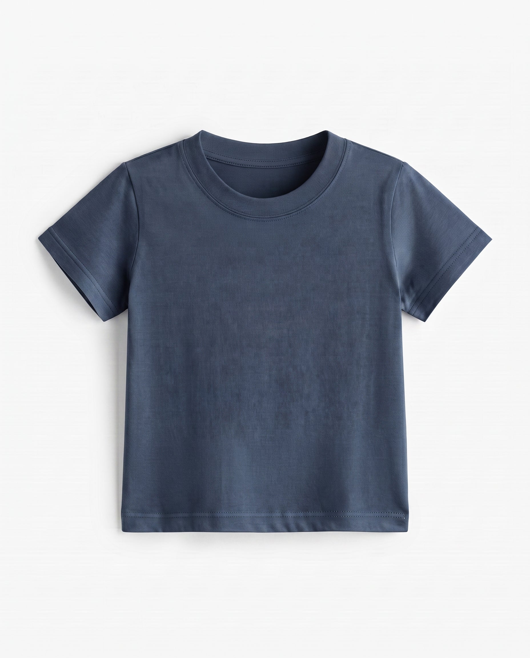 Premium Cotton Shirt for Girls – Muted Navy Secondary image