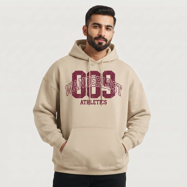 009 Wanderlust Athletics Printed Hoodie | Beige