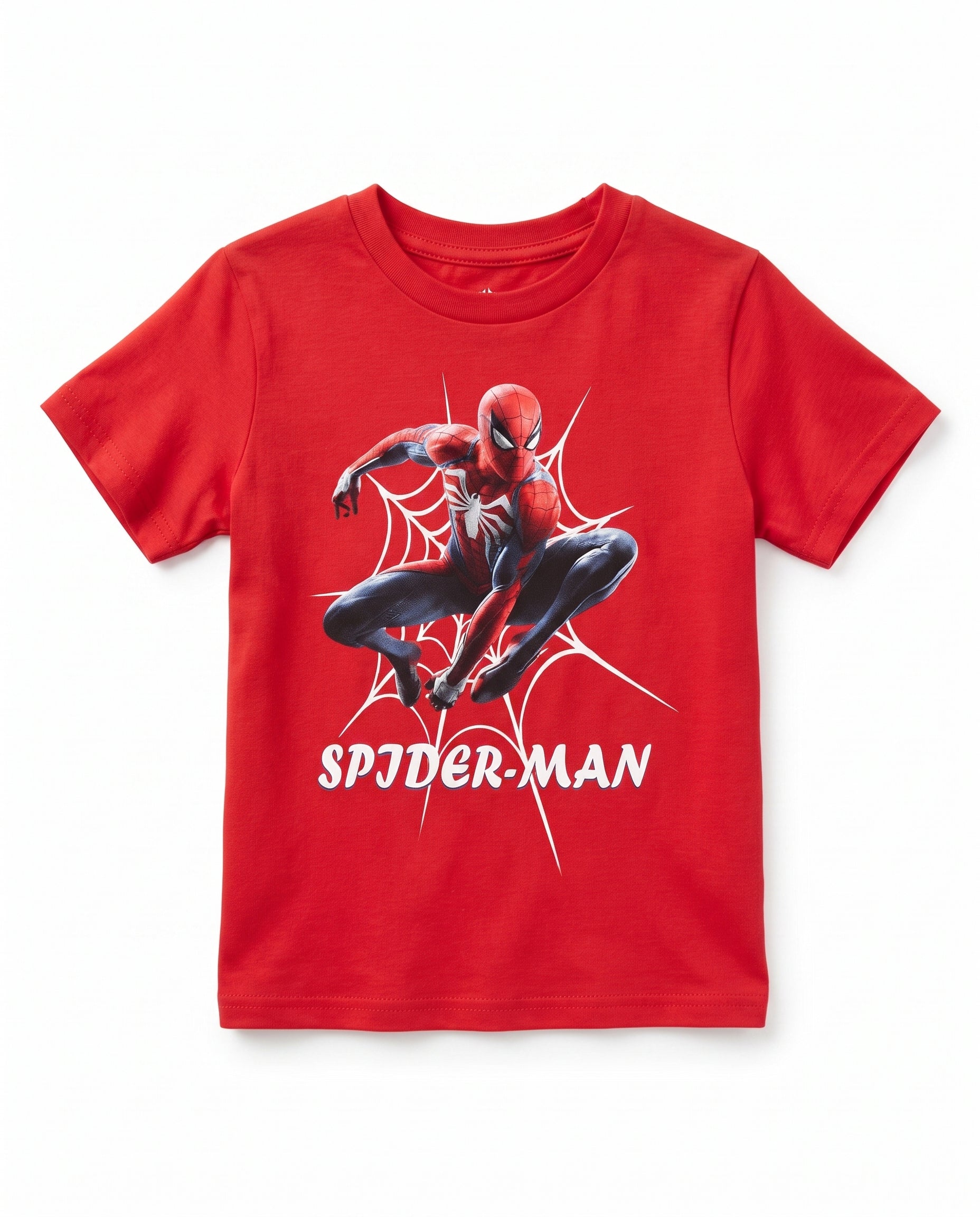 Kids premium printed t shirt- Red Secondary image