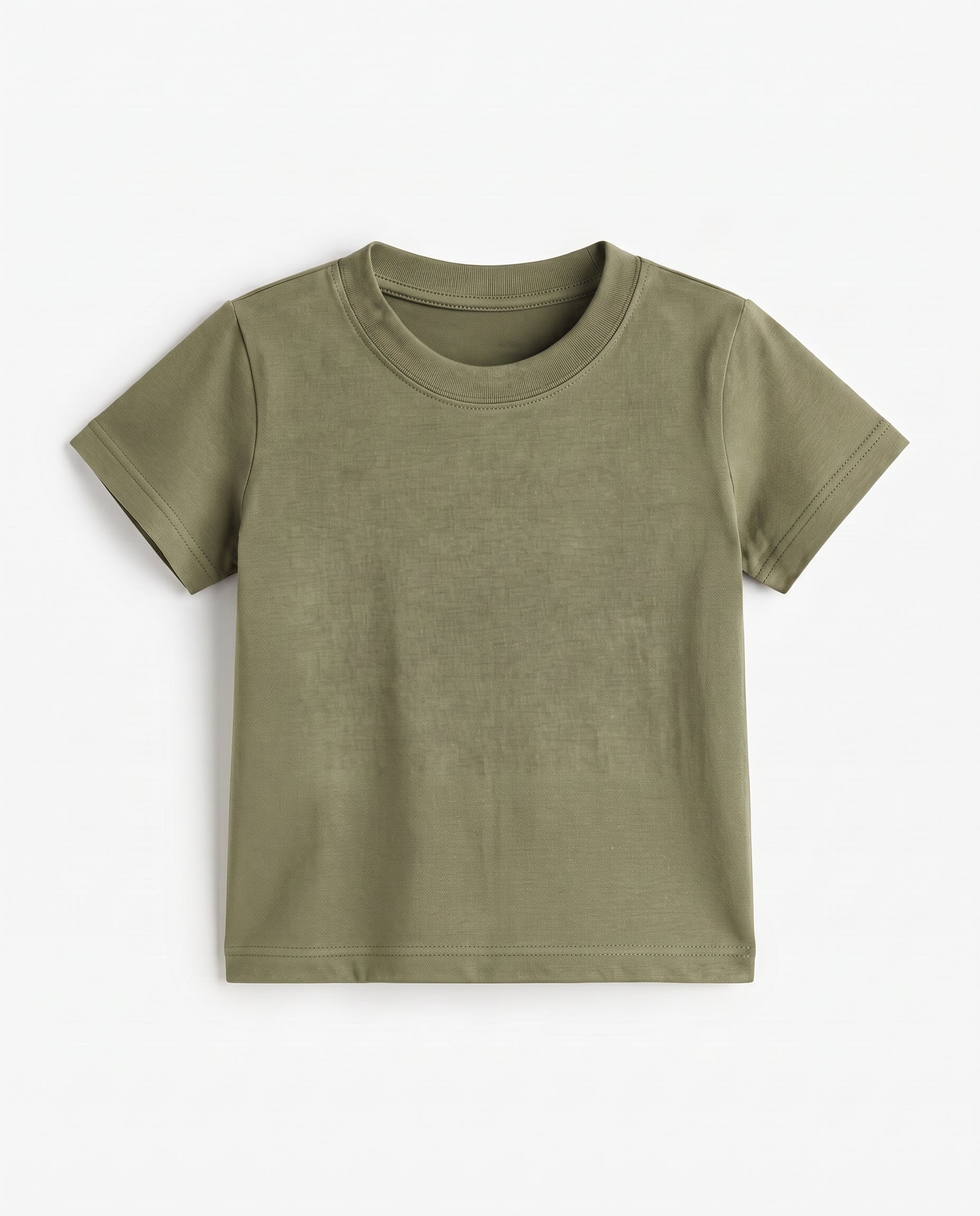 Premium Cotton Shirt for Girls – Army Green Secondary image