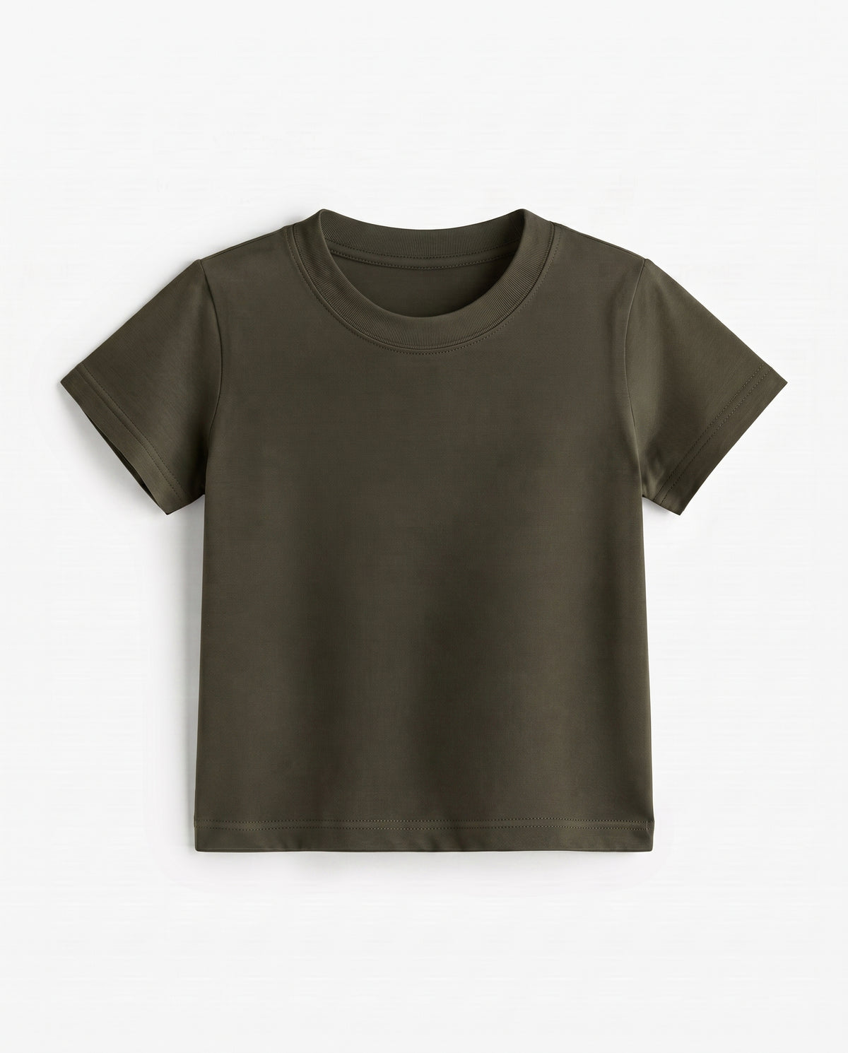Premium Cotton Shirt for Girls – Olive Green