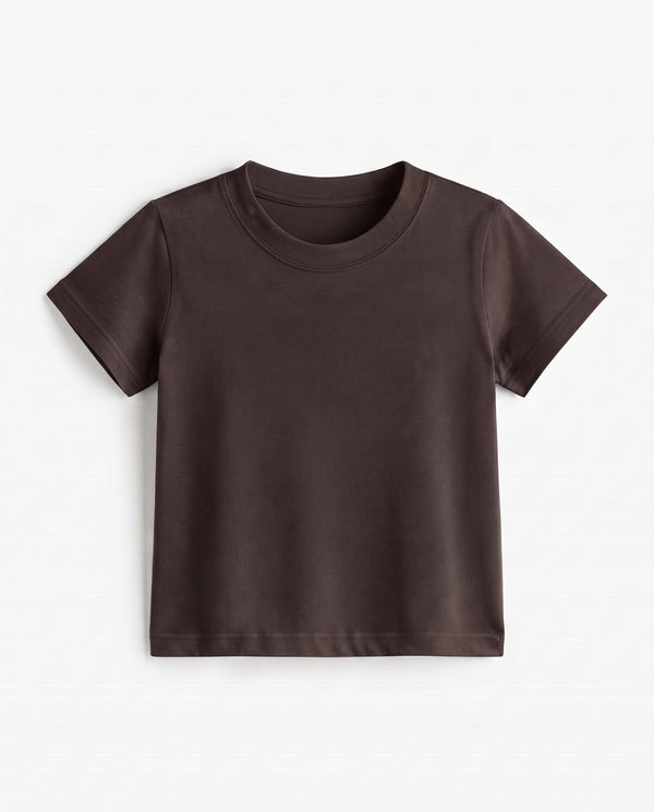 Premium Cotton Shirt for Boys – Chocolate Brown