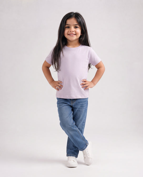 Premium Cotton Shirt for Girls – Lavender