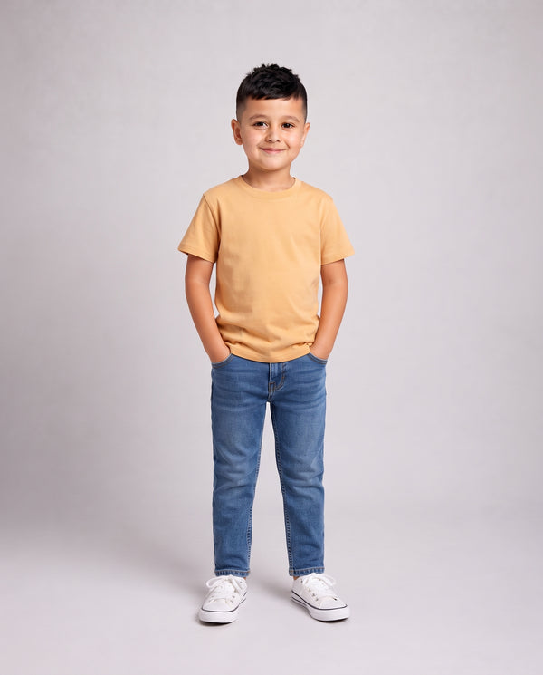Premium Cotton Shirt for Boys – Camel