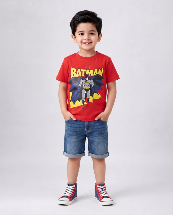 Kids premium printed t shirt- Red