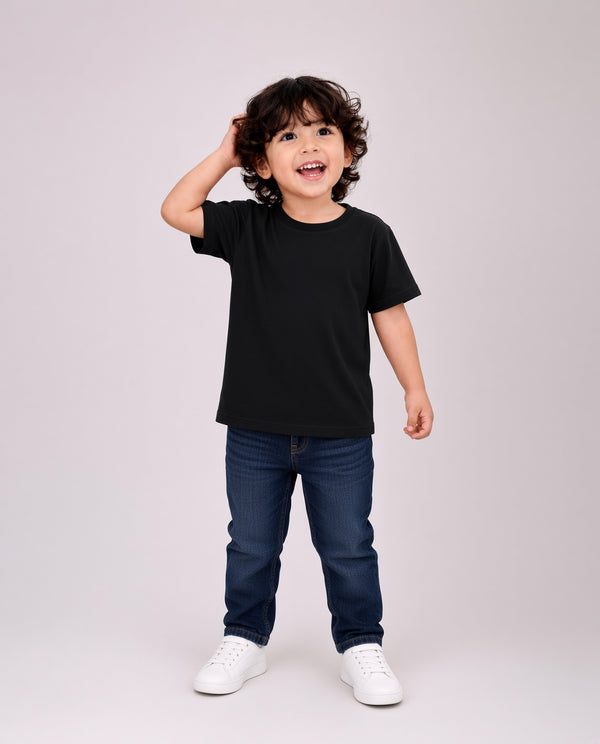 Premium Cotton Shirt for Boys –Black