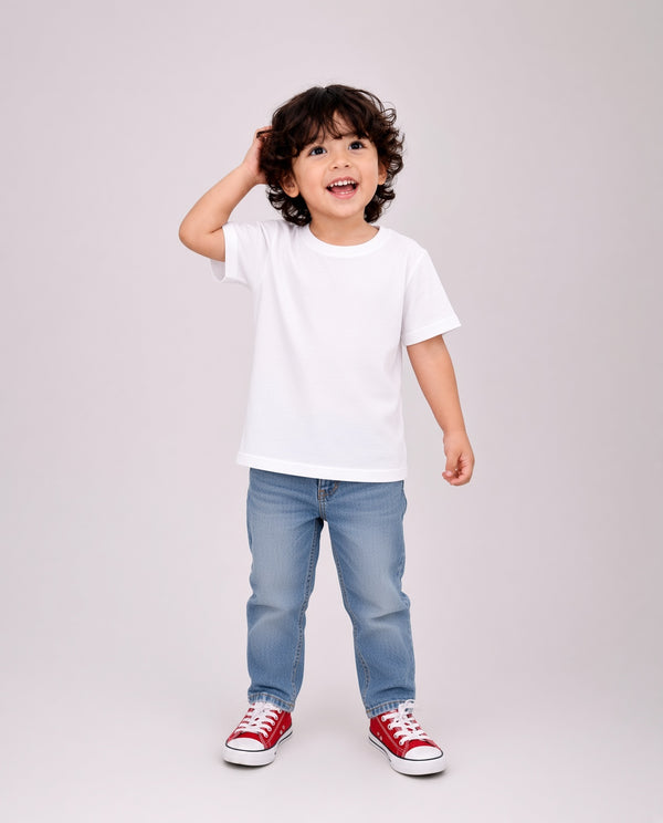 Premium Cotton Shirt for Boys –White