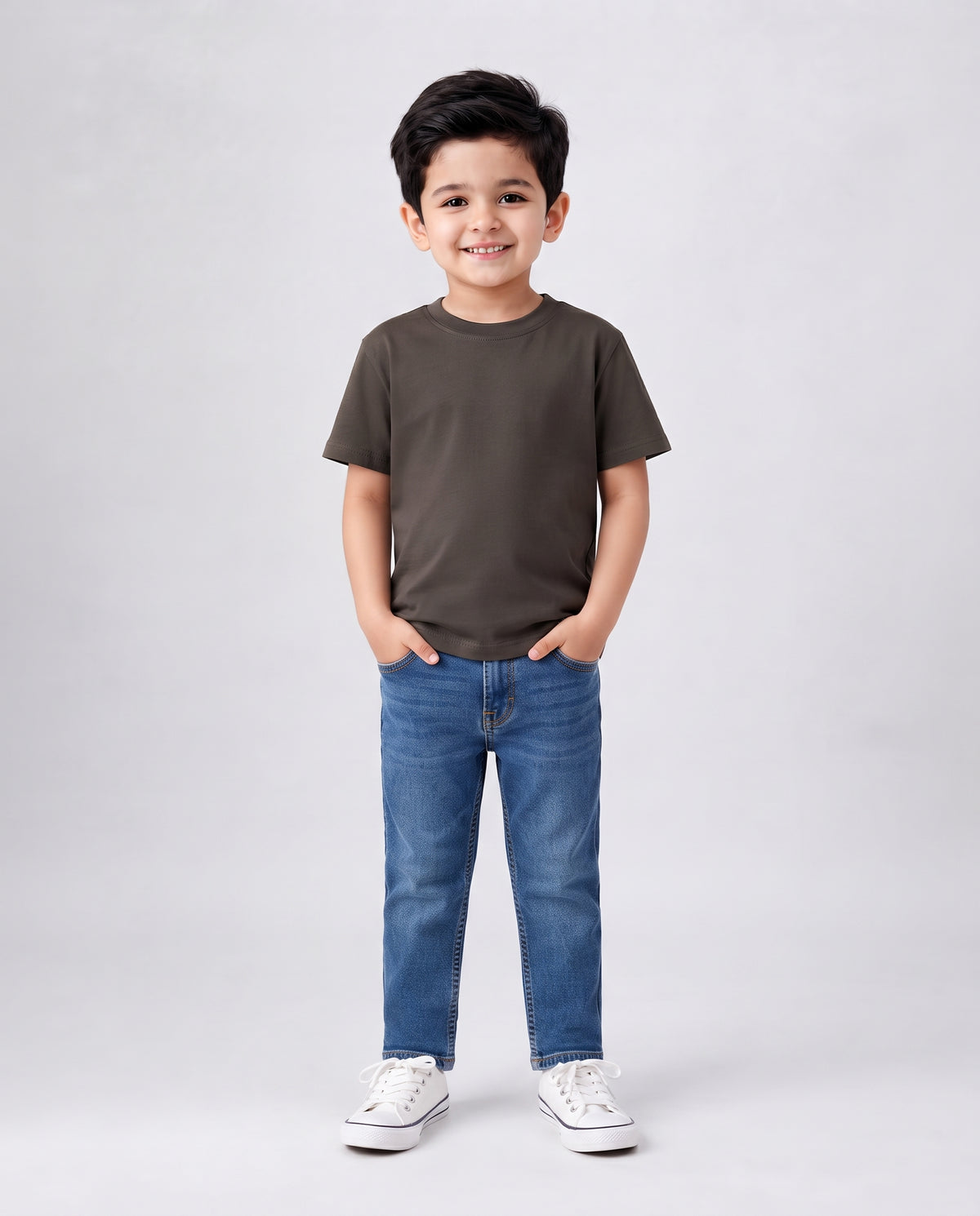 Premium Cotton Shirt for Boys –Brown