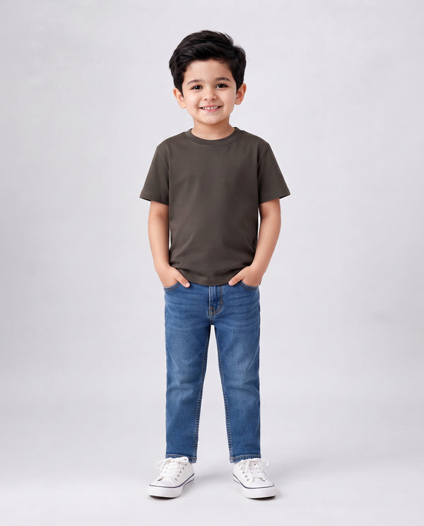 Premium Cotton Shirt for Boys –Brown