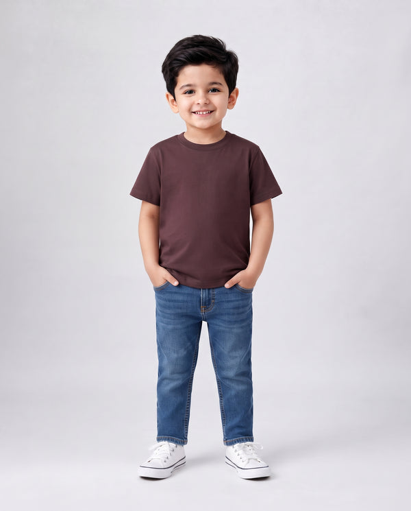 Premium Cotton Shirt for Boys –Burgundy