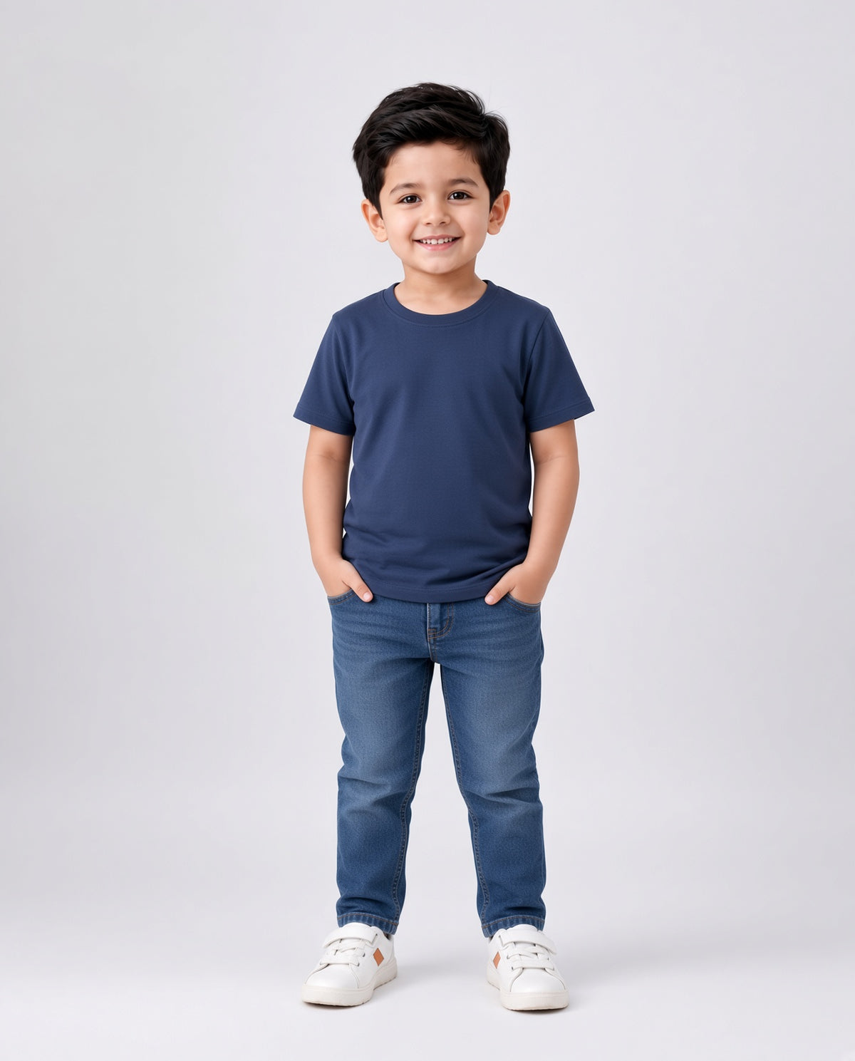 Premium Cotton Shirt for Boys –Navy Blue