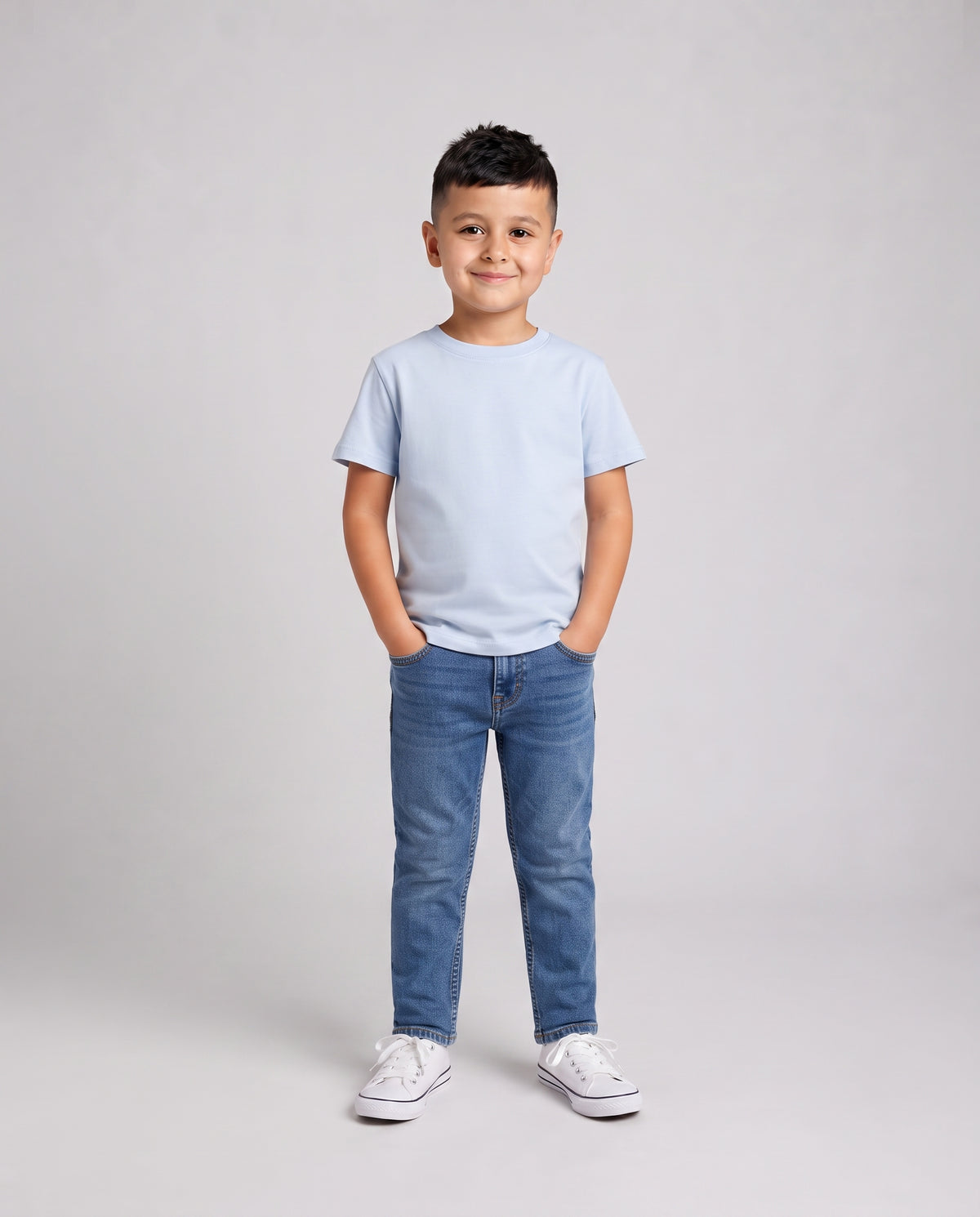 Premium Cotton Shirt for Boys –Sky Blue
