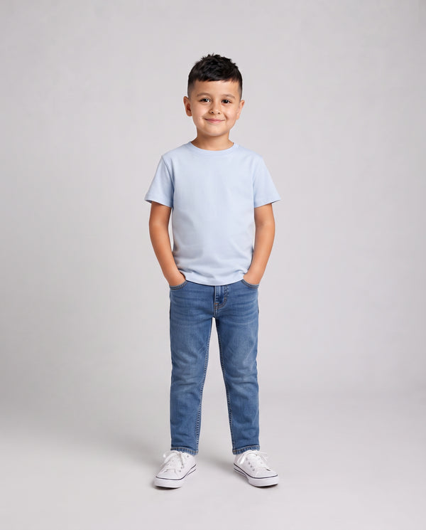 Premium Cotton Shirt for Boys –Sky Blue