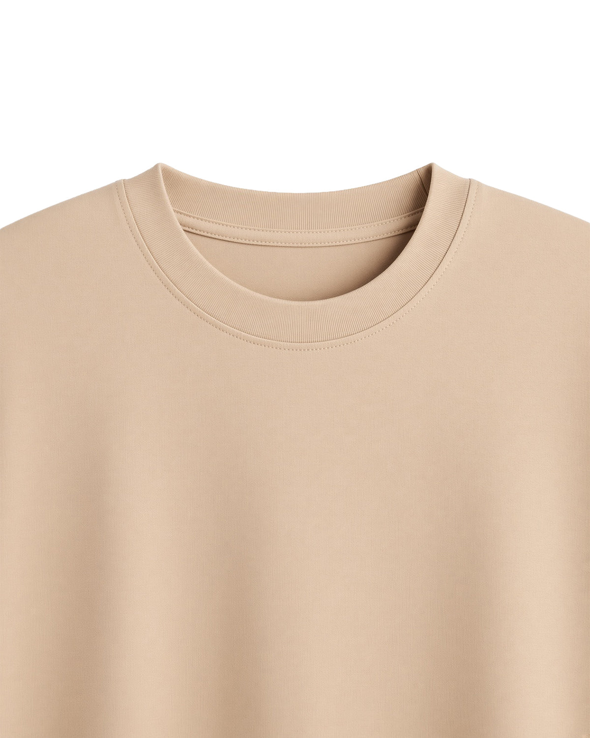 Light Beige Premium Cotton T-Shirt