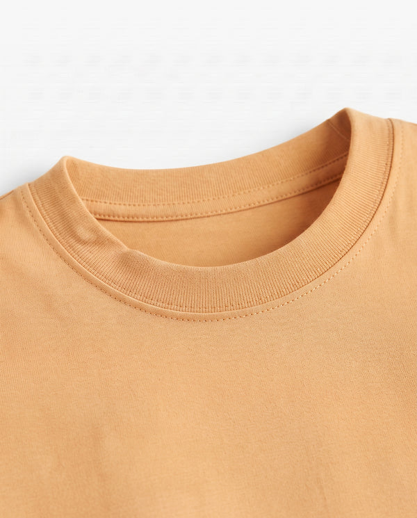 Premium Cotton Shirt for Girls – Camel
