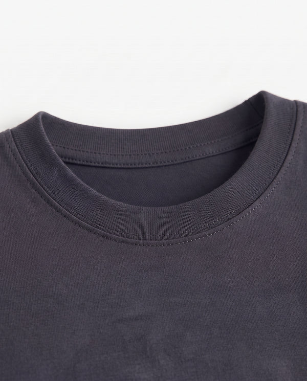 Premium Cotton Shirt for Boys –Charcoal Gray