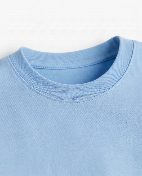 Premium Cotton Shirt for Girls – Sky Blue