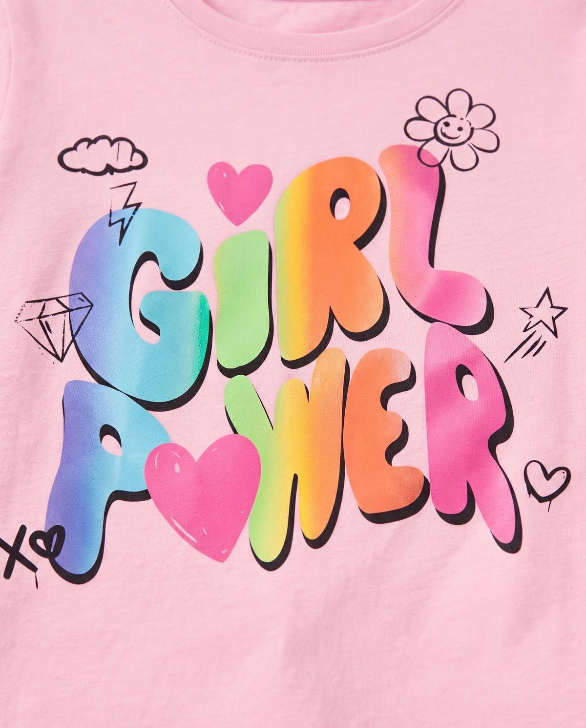 Kids premium printed t shirt- Pink