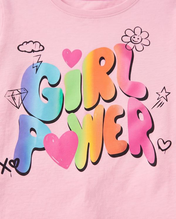 Kids premium printed t shirt- Pink
