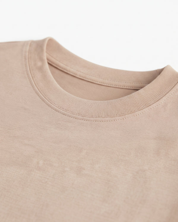 Premium Cotton Shirt for Girls – Beige
