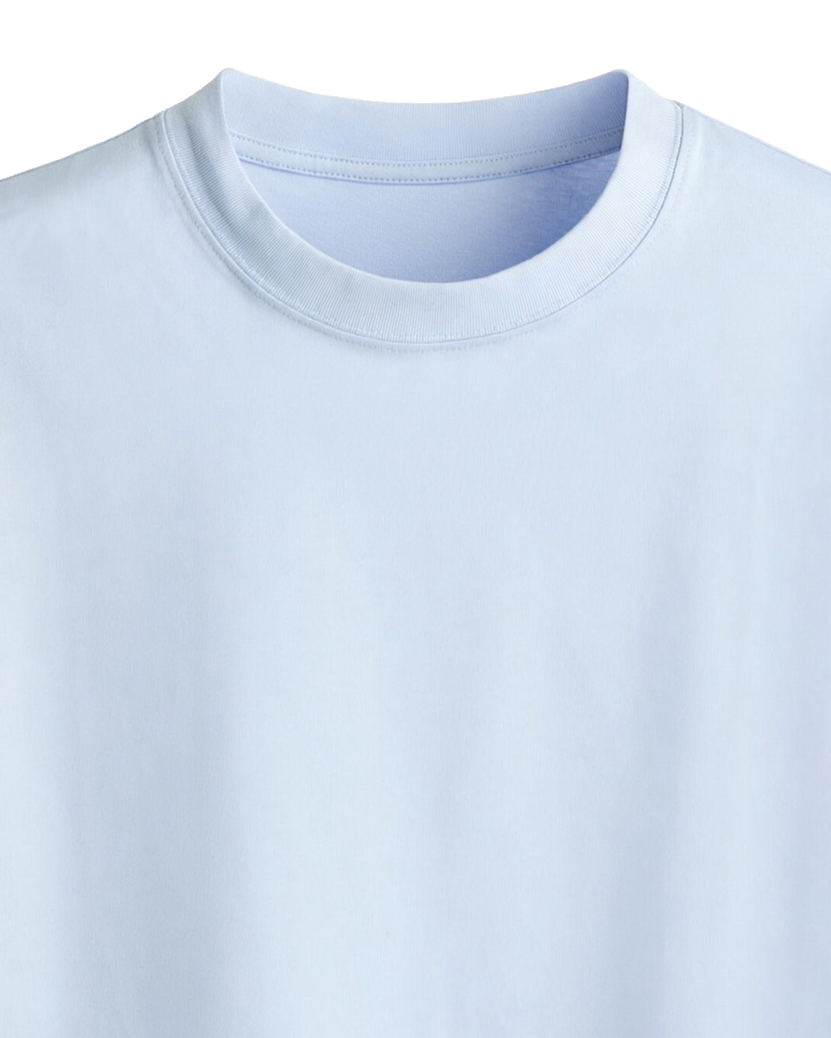 Ice Blue Premium Cotton T-Shirt
