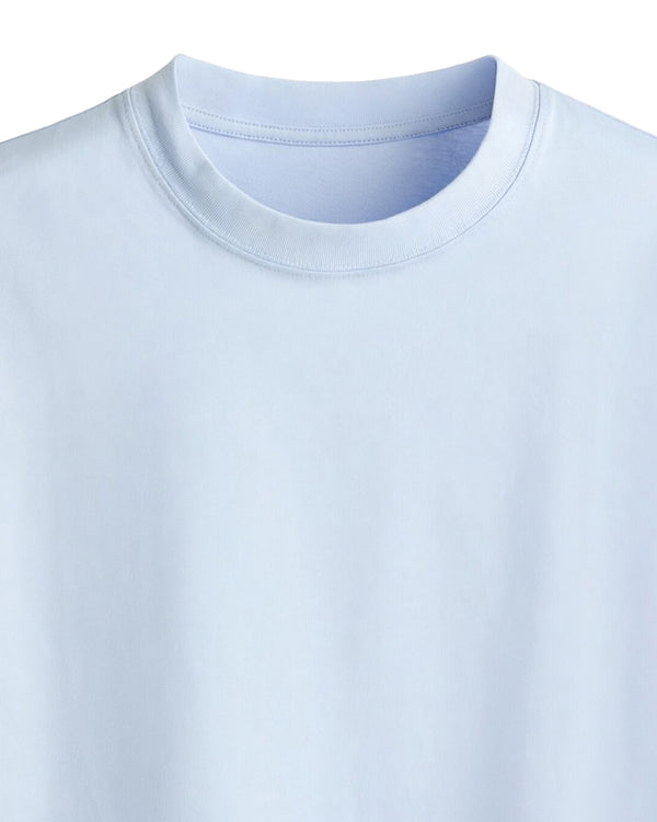 Ice Blue Premium Cotton T-Shirt