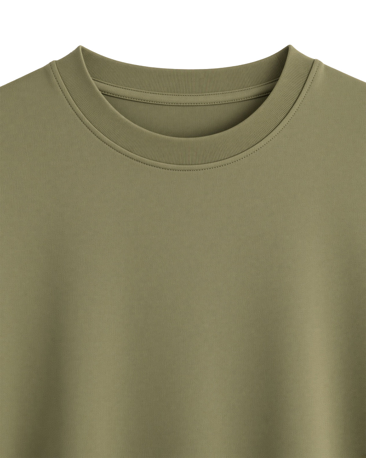 Muted Olive Green Premium Cotton T-Shirt